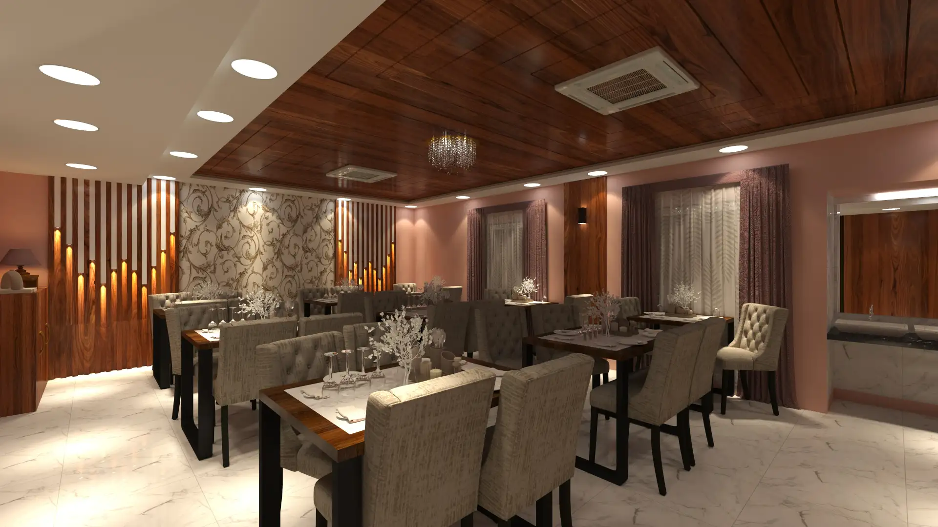 Elegant Restaurant Dining Area